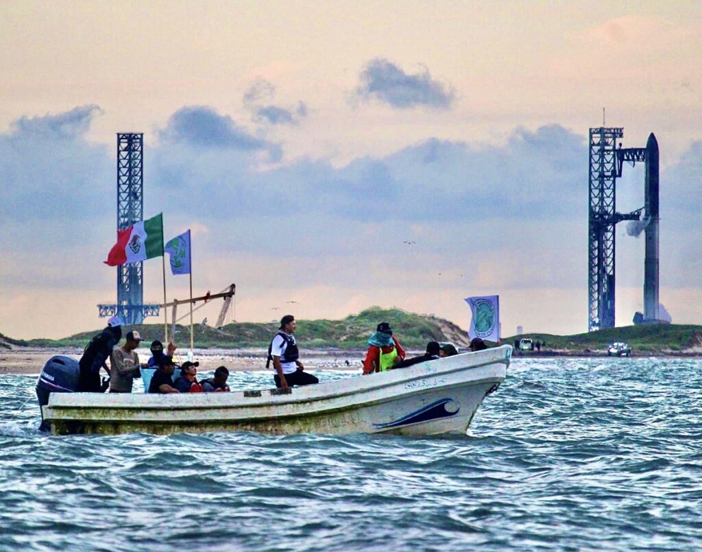 Denuncian hostigamiento de EU a ambientalistas que protestan contra SpaceX en Tamaulipas