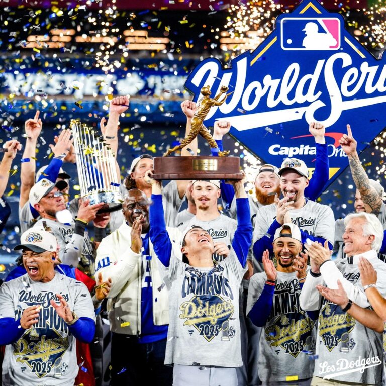 Dodgers de Los Ángeles ganan la Serie Mundial de Béisbol