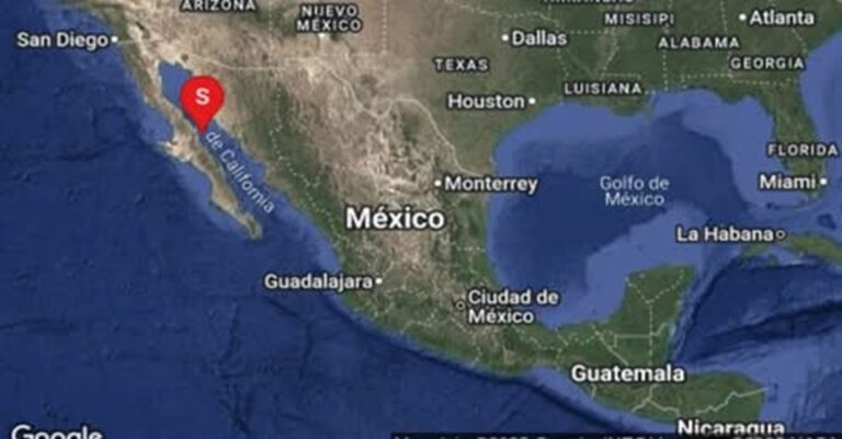 Se registra sismo en Baja California Sur de magnitud 4.7