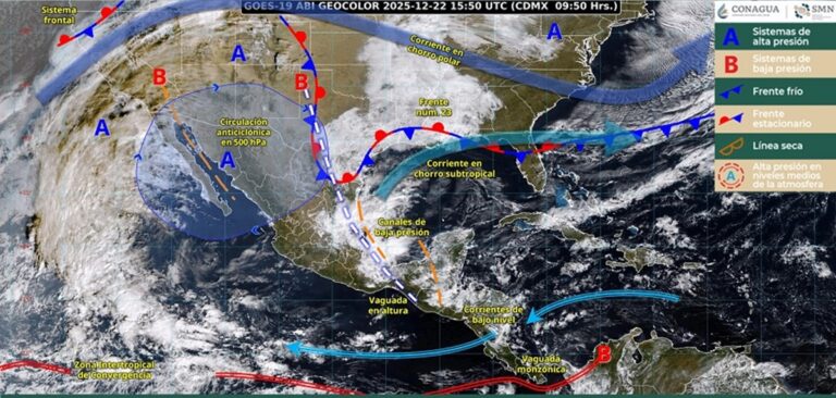 Invierno inicia con lluvias y heladas en México