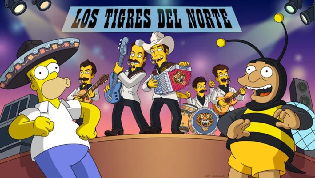 Los Tigres del Norte hacen historia y debutan en Los Simpsons con tema exclusivo