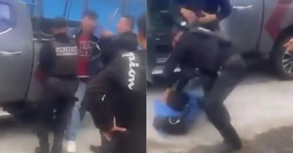 Policías de García, Nuevo León, golpean a joven ciclista