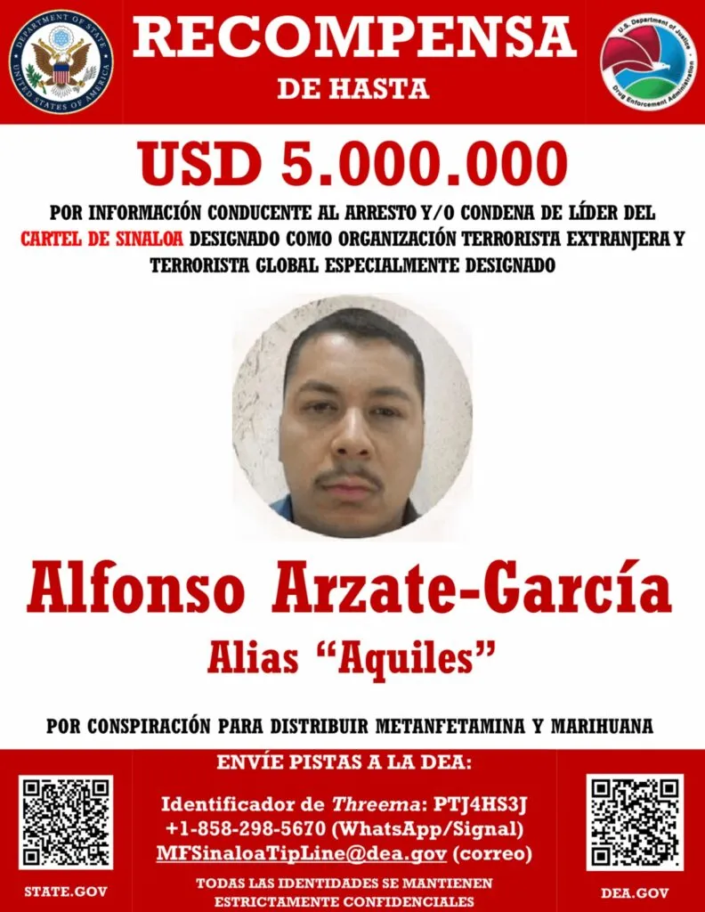 Estados Unidos ofrece 10 millones de dólares por captura de capos en Tijuana