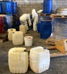 FGR incinera más de 97 toneladas de sustancias y precursores químicos