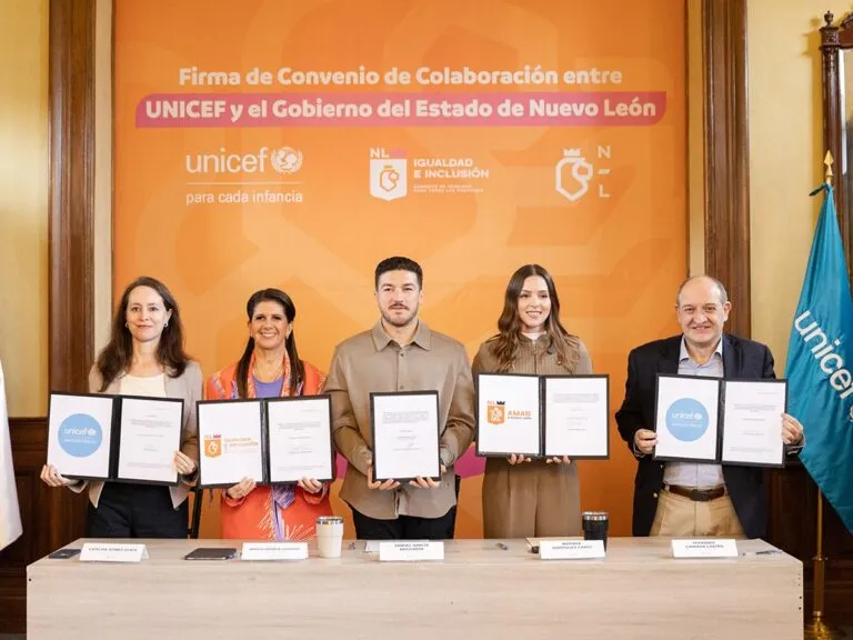 Firman convenio de colaboración entre UNICEF y Gobierno