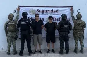 Capturan a dos miembros de "Los Chapitos" en Mazatlán