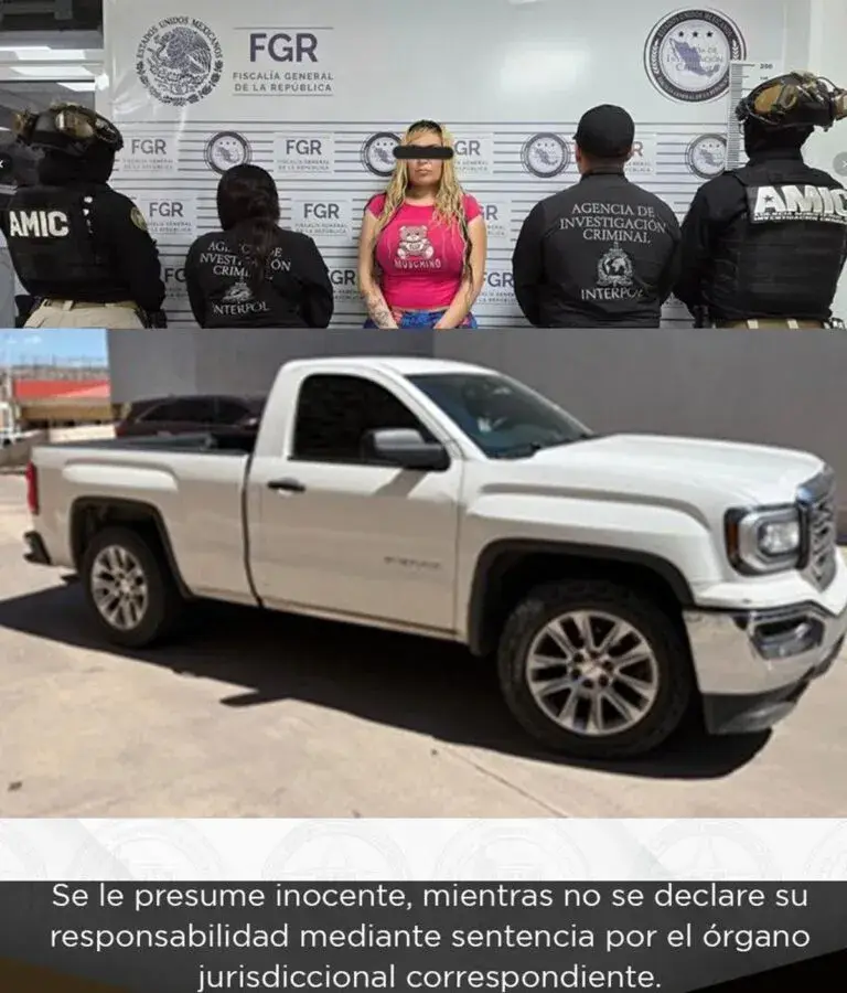 Interpol detiene a mujer con orden de extradición a Estados Unidos por tráfico de fentanilo y armas