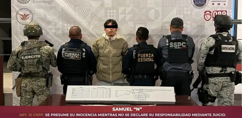 Neutralizan a sujeto con fusil abastecido en Tijuana