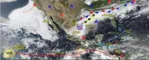 Posible ciclón tropical amenaza con lluvias intensas en el noreste del país