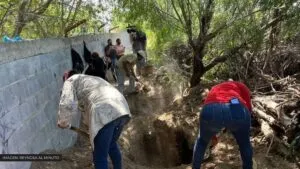 Hallan restos óseos en una fosa clandestina de Tamaulipas