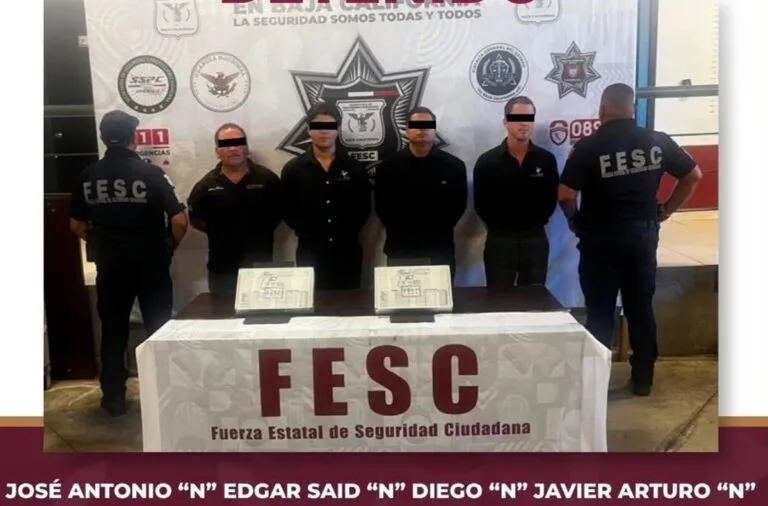 Detiene fuerza estatal a falsos escoltas en Tijuana