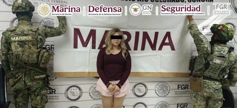 Detienen a Yanet "N", presunta operadora logística de un grupo delictivo en Sonora