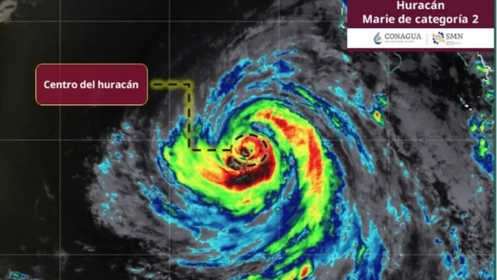Marie provocará esta noche lluvias intensas en Baja California Sur
