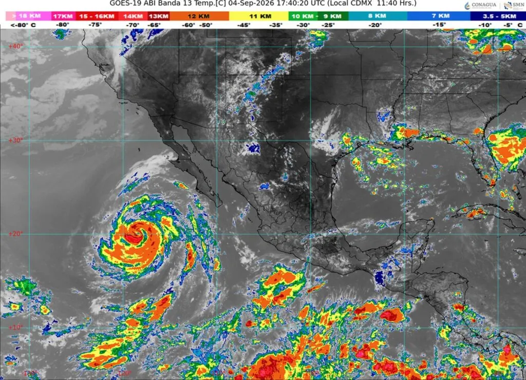 Se aleja huracán Marie de Baja California: PC