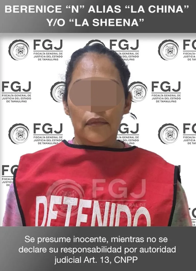 Detienen a "La China", vinculada a masacre de 19 migrantes en Tamaulipas