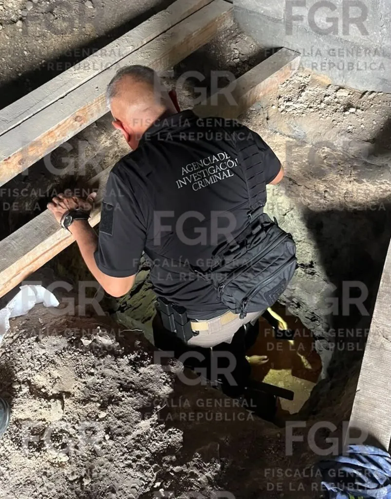 FGR asegura túnel probablemente relacionado con delitos en materia de hidrocarburos